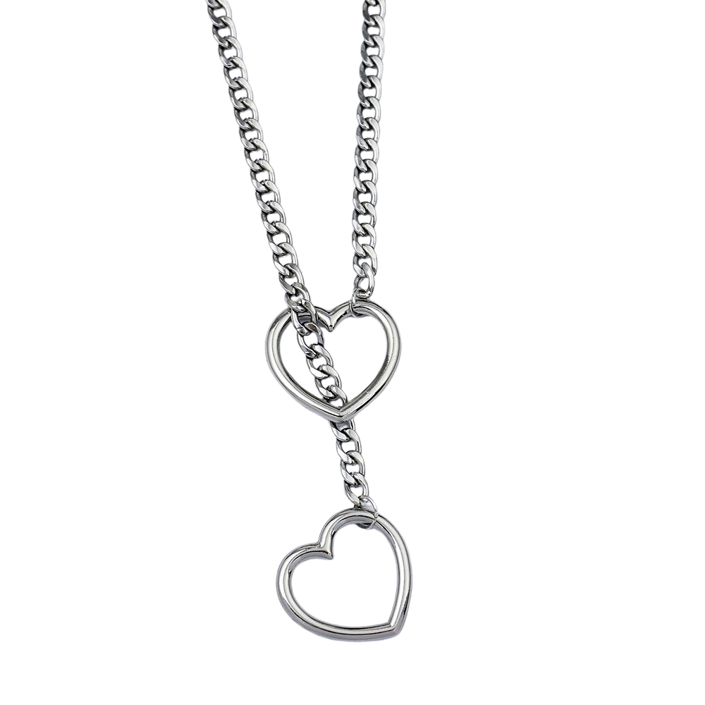 METAL HEARTS NECKLACE