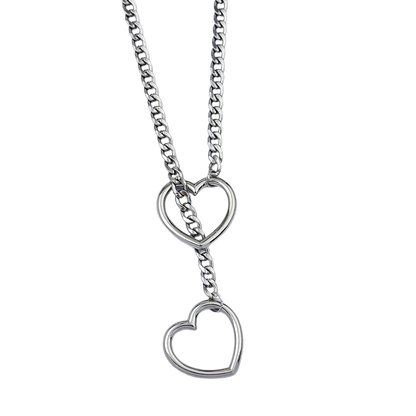 METAL HEARTS NECKLACE