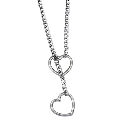 METAL HEARTS NECKLACE