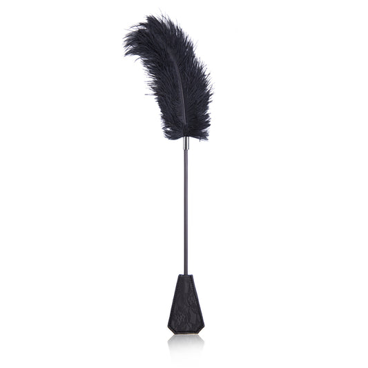 FEATHER TICKLER WITH LEATHER PADDLE