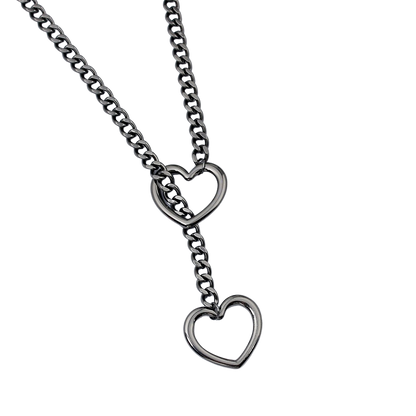 METAL HEARTS NECKLACE