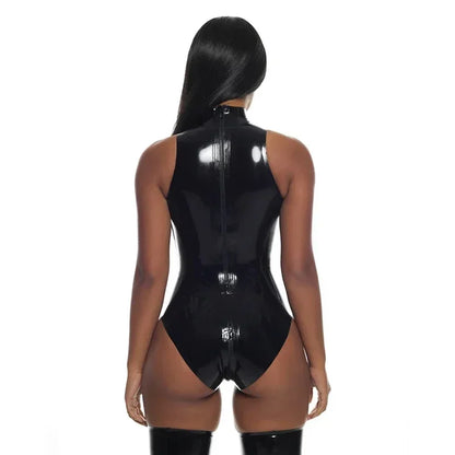 BLACK SHINE BODYSUIT